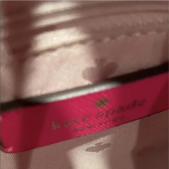 Kate Spade Pink Leather Tote Bag with Ice Cream Charm EUC - Picture 8 of 8